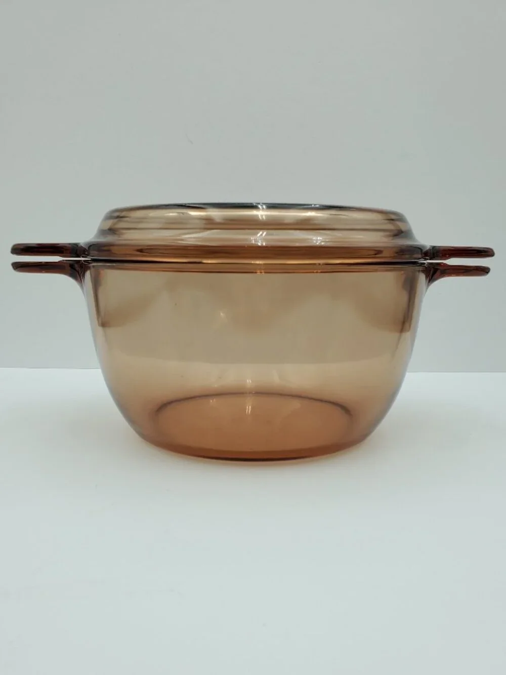 Corning Visions 2.5 Qt Stewpot with Cooking Lid Corning France Amber Casserole